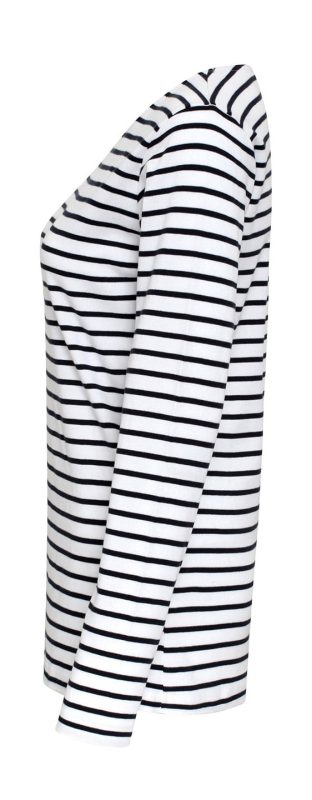 Marinière coastal long sleeve tee - White/Navy