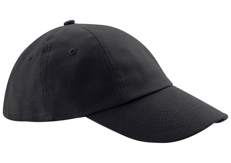 Low-profile heavy cotton drill cap - Black