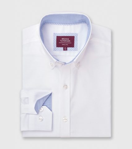 Tailored Fit Stretch Oxford Cotton Shirt