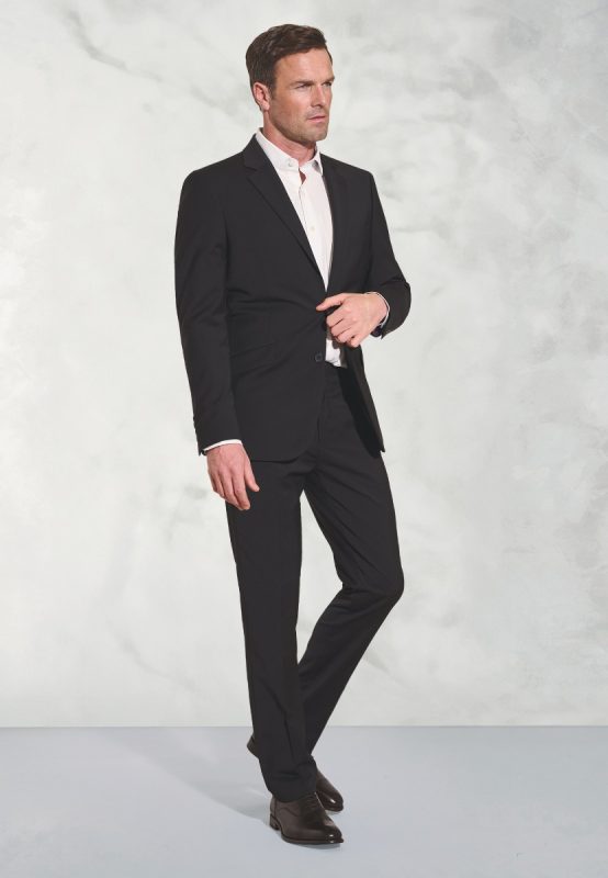 Tailored Fit Avalino Suit Jacket - Black