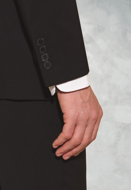 Tailored Fit Cassino Suit Jacket - Black