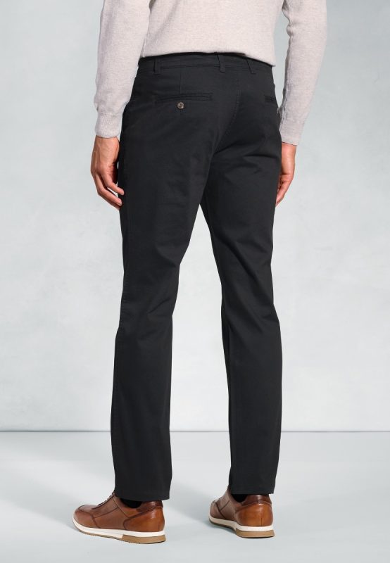 Tailored Fit Miami Stretch Chinos - Black