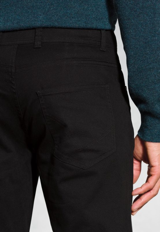 Tailored Fit Brunswick Stretch Chinos Jean - Black