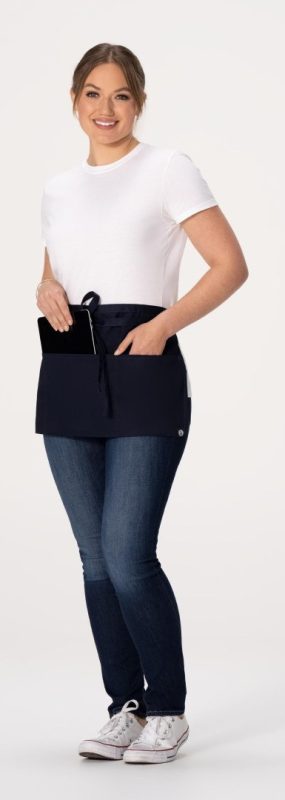 Chefworks Waist Apron - Navy Blue