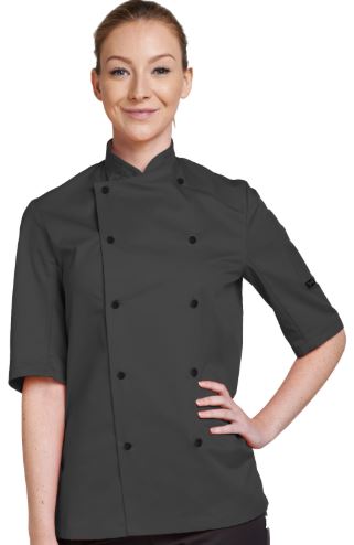 Denny's S/S Chef's Jacket - Storm Grey
