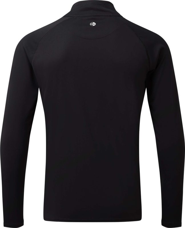 UV Tec Long Sleeve Zip Tee - Black
