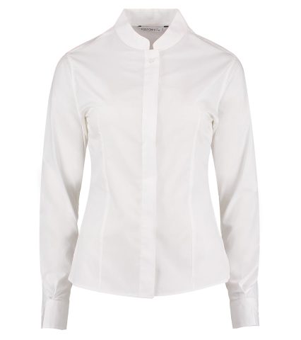 mandarin collar shirt long-sleeved (tailored fit)
