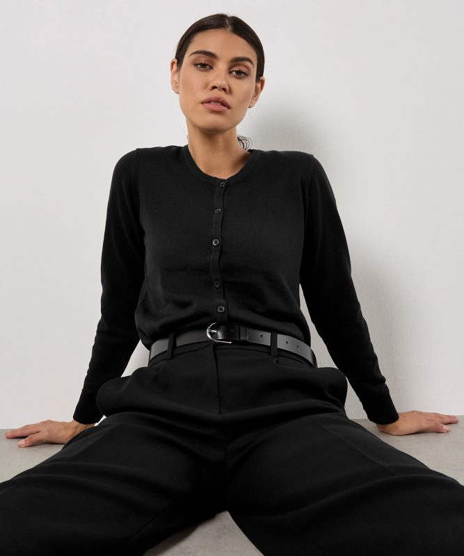Arundel crew neck cardigan long sleeve (classic fit)