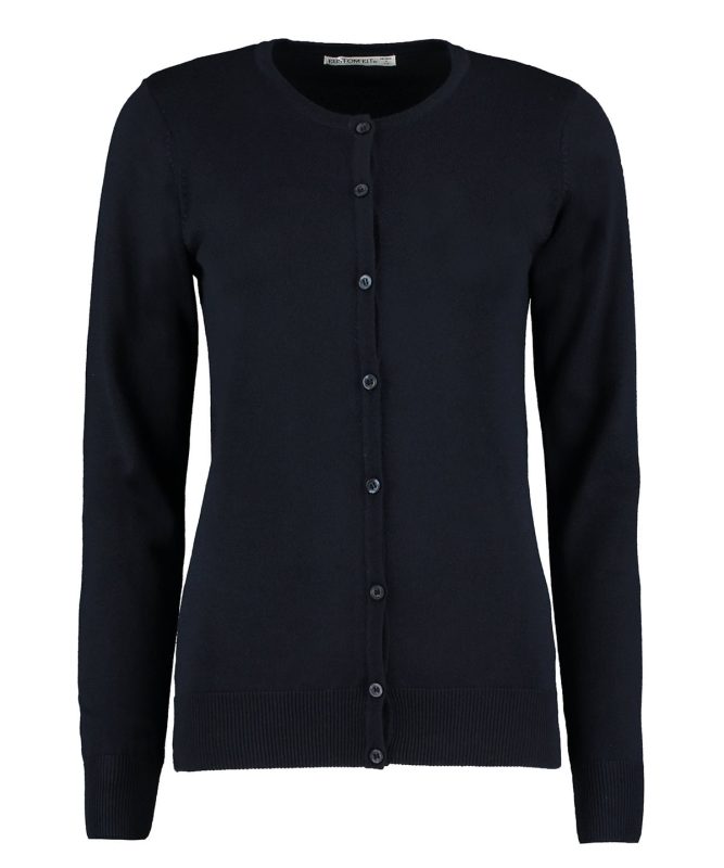 Arundel crew neck cardigan long sleeve (classic fit) - Navy