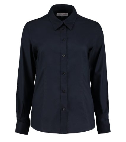Kustom Kit Oxford Blouse long-sleeved