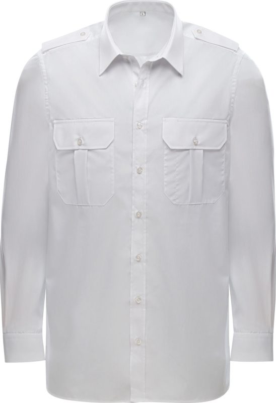 Captain Non-iron Shirt Long Sleeve - White