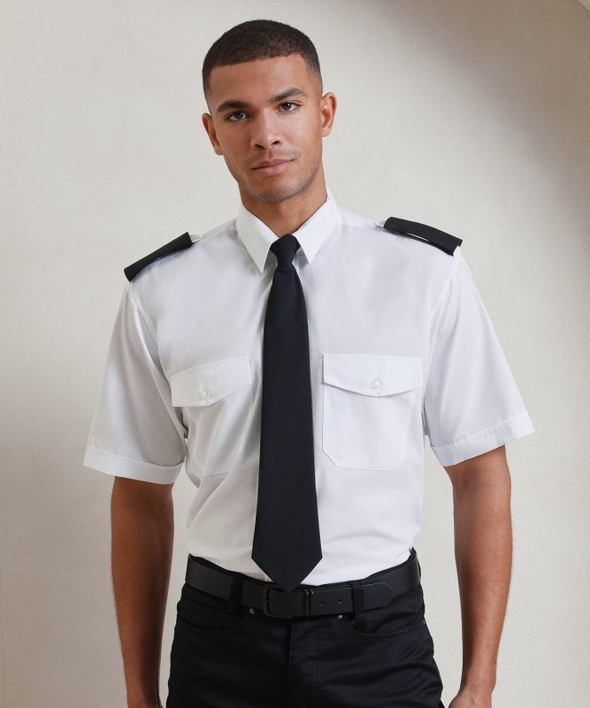 Short sleeve pilot shirt