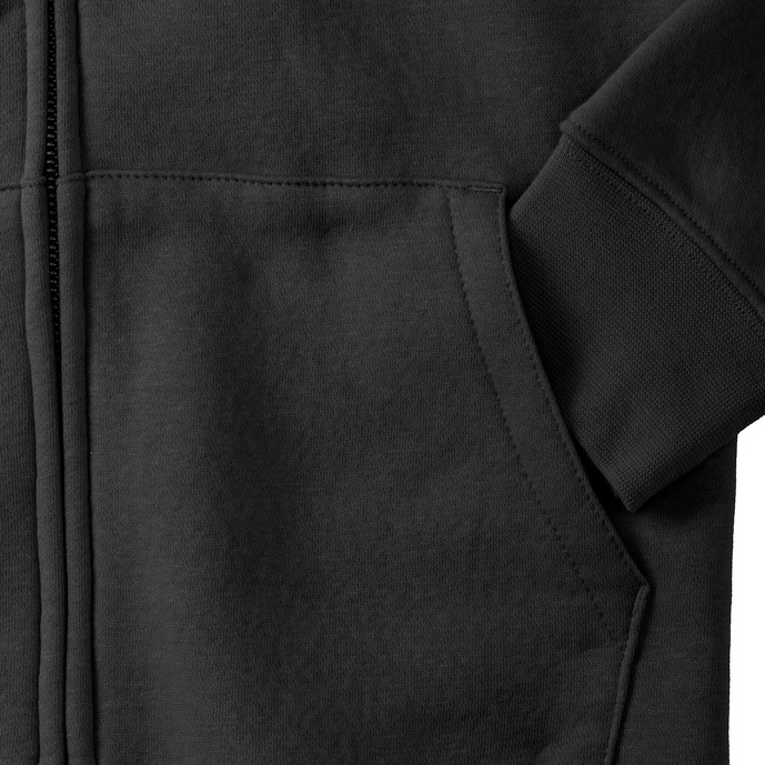 Authentic Zipped Hood Jacket - Black