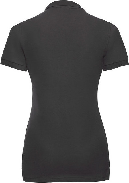 Fitted Stretch Polo - Black