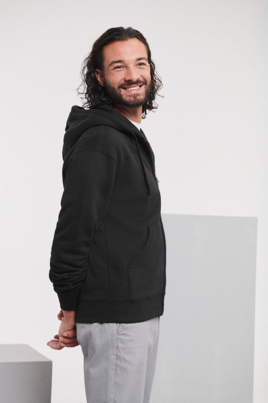 Authentic Zipped Hood Jacket - Black