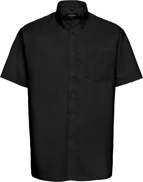 Short Sleeve Classic Oxford Shirt - Black