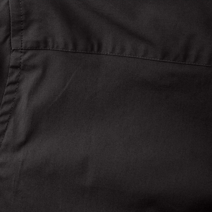 Short Sleeve Fitted Stretch Shirt - Black