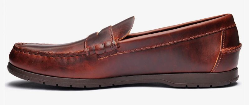 Thetford Leather Boat Shoe Brown Gum - Brown Cognac Gum
