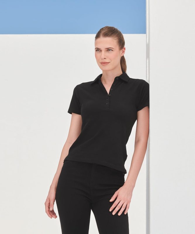 short sleeve stretch polo