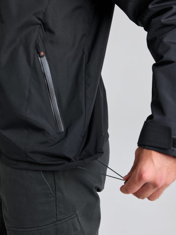 Crew Warm Hooded Jacket - Black Ink