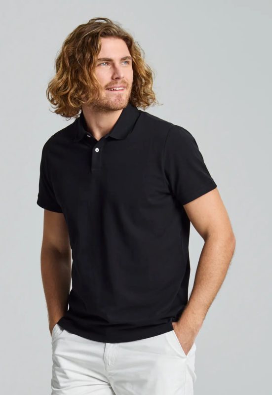 Deck Polo Short Sleeve - Black Ink