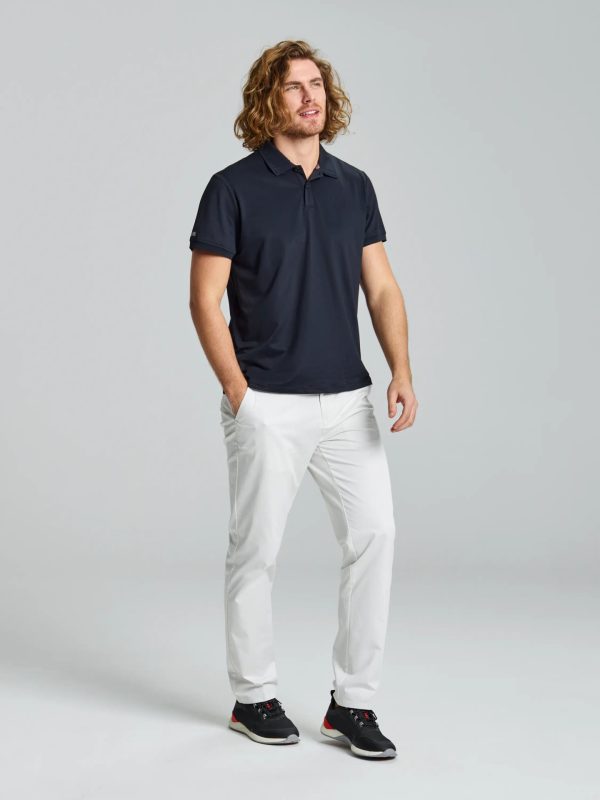 Tech Pique Polo Ss - Black Ink