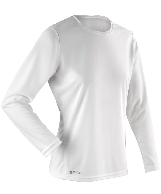 Spiro quick-dry long sleeve t-shirt - White