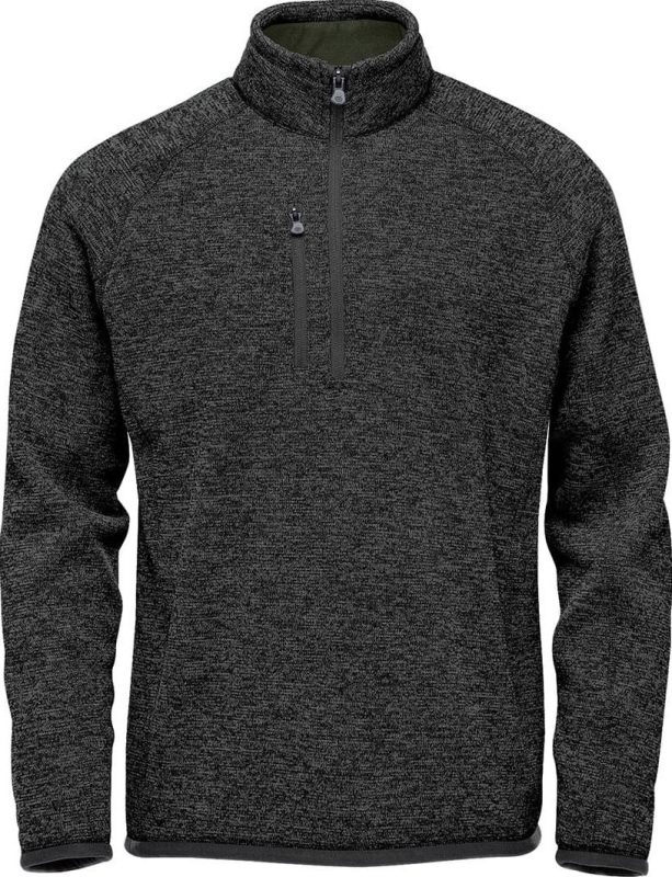 Avalante 1/4 Zip Pullover - Black Heather