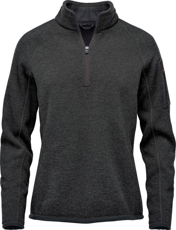 Avalante 1/4 Zip Pullover - Black Heather
