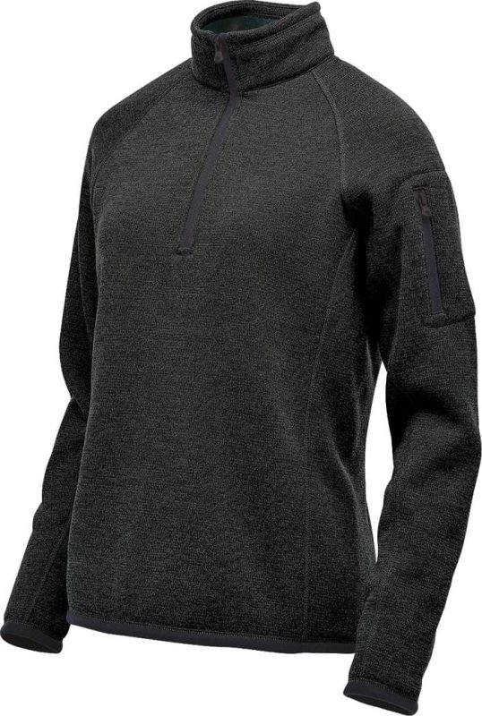 Avalante 1/4 Zip Pullover - Black Heather