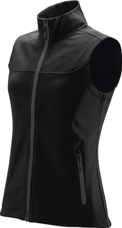 Orbiter Softshell Vest - Black/Dolphin