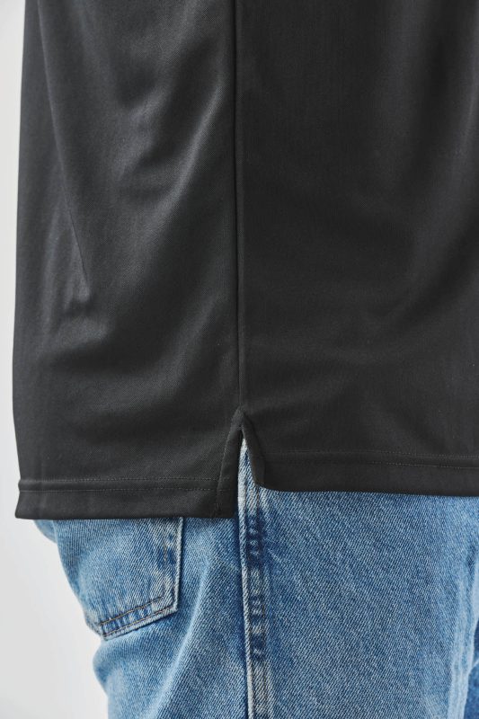 Treeline Performance Short Sleeve Polo - Black