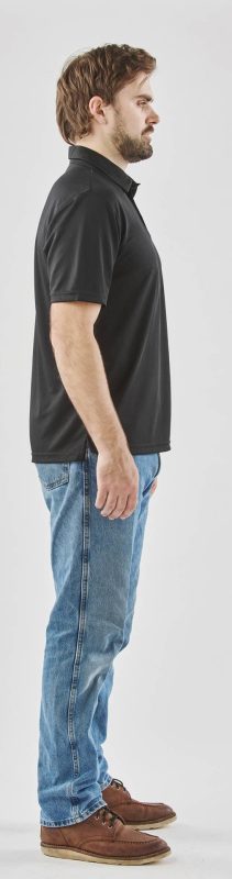 Treeline Performance Short Sleeve Polo - Black