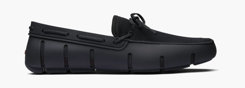 Braided Lace Loafer - Black