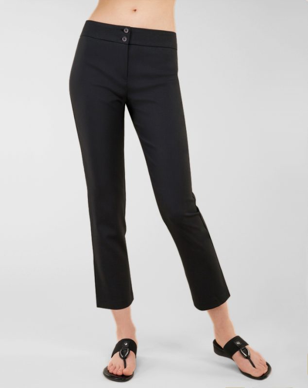 Skinny Cropped Trousers - Black