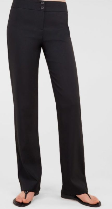 Straight Leg Trouser - Black