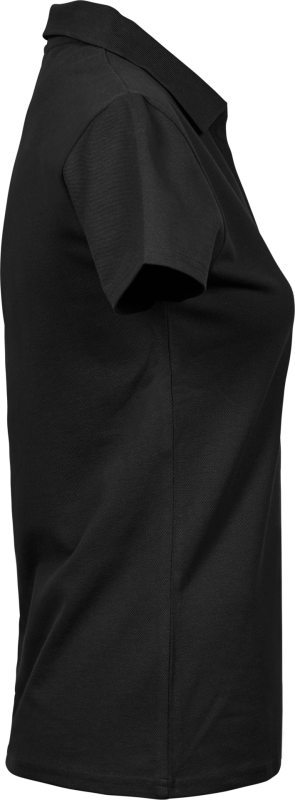 Luxury Stretch V-Neck Polo - Black