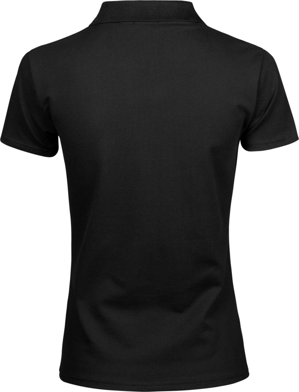 Luxury Stretch V-Neck Polo - Black
