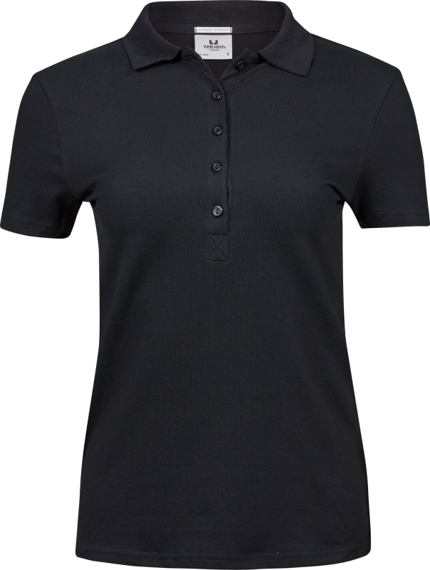 Luxury Stretch Polo - Black