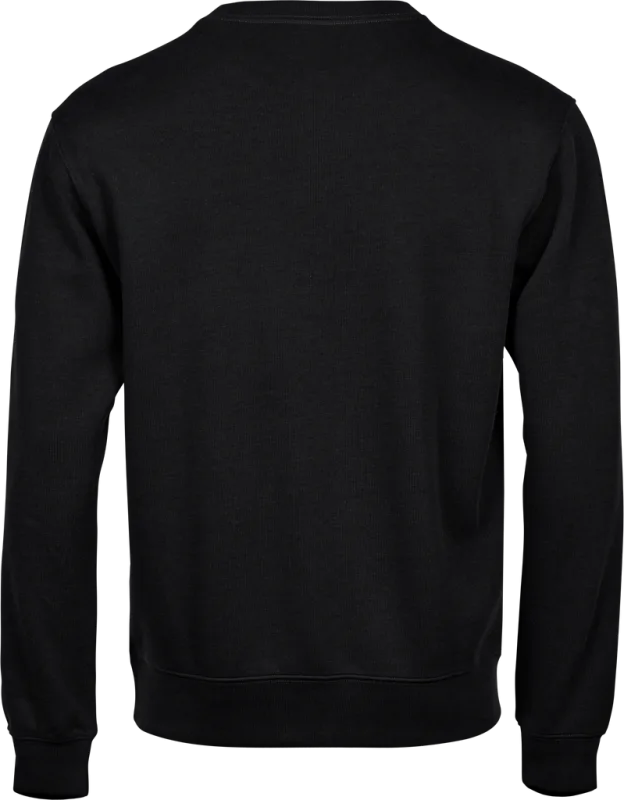 Ribbed Interlock Crew Neck - Black