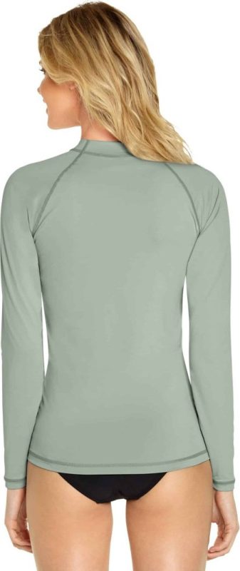 Unisex Long Sleeve Rash Guard - Silver